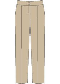 TRS-16-COT - Senior girls trousers - Stone