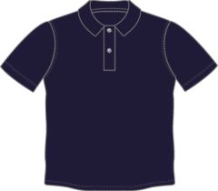 PLO-85-POL - Male Polyester Polo shirt - Navy