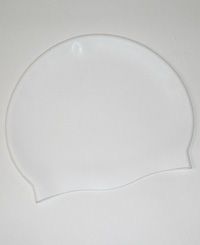 HAT-15-ALL - Plain swimming hat - White - One