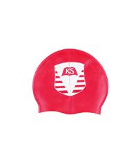 HAT-15-KNB - KS Milner swim hat - Red/logo