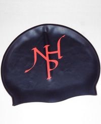 HAT-15-NHP - NHP Swimhat - Navy/logo