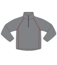 SWE-92-FLE - Sports Fleece - Grey/red