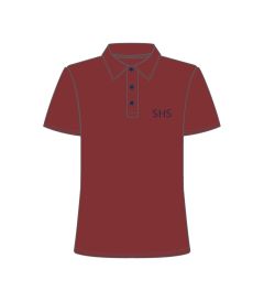 TSH-03-SHS - Polo shirt - Cherry/logo