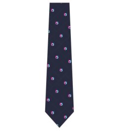 NKT-32-KNB - Tie - Navy/logo