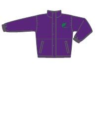 JKT-19-KCS - Fleece lined jacket - Purple/logo