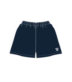 SHO-08-TWH - PE shorts - Navy/logo