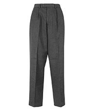 TRO-40-PVI - Sturdy fit pleat front trouser - Grey