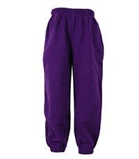 TRO-19-FLE - Sweatshirt trousers with elast - Dark purple