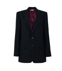 BLA-89-PWL - Schooner suit jacket - Navy shadow stripe