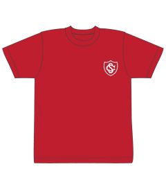TSH-05-GPS - Wellington House T-shirt - Red/logo