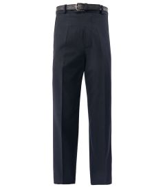 TRS-03-PVI - Flat front trousers - Navy