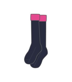 TPP-56-POE - Games socks - Navy/pink