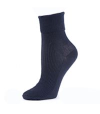 TPP-23-SOC - 2 pairs fold top ankle socks - Navy