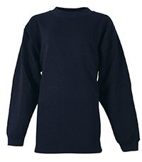 SWE-02-FLE - Boxy sweatshirt - Navy