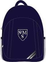 BAG-28-SMH - Junior backpack - Navy/logo