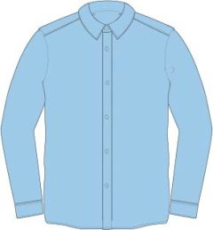 SHT-87-COT - Long Sleeve shirt - Sky Blue
