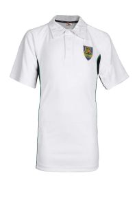 PLO-47-ABS - Aberdour games polo - White/Navy/Green/Log
