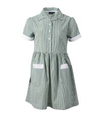 DRE-70-PCT - Summer dress - Green/white stripe