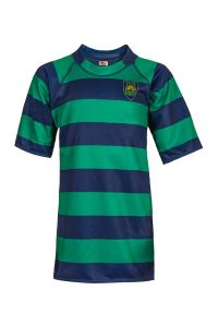 RGY-51-ABS - Aberdour Games shirt - Navy/emerald/logo