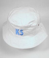 HAT-14-KNB - Cotton sunhat (KNB) - White/logo - One