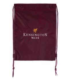 BAG-10-KWS - Drawstring Bag - Maroon/logo - One