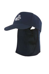 HAT-32-TOM - TOM Legionnaire sun hat - Navy/logo - One