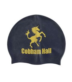 HAT-15-CBH - Cohbam Hall Swim hat - Navy/logo - One