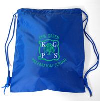 BAG-10-KEW - Kew Green swimming bag - Royal/logo - One