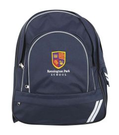 BAG-27-KNP - Kensington Park Senior backpac - Navy/logo - ONE