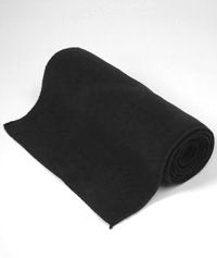 SCF-15-PFL - Fleece scarf - Black - One