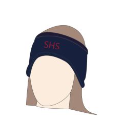 BND-11-SHS - Fleece headband - Navy/logo