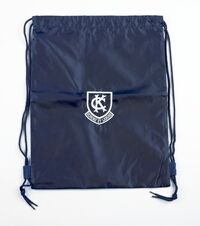 BAG-10-KWC - Kew College Prep swim bag - Navy/logo - One