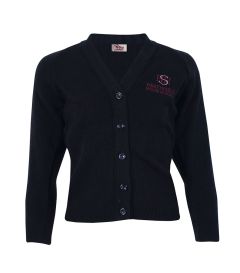 CAR-32-HTH - Heathfield cardigan - Navy/logo