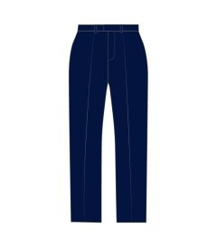 TRO-98-PVI - Pleat front trousers - Navy