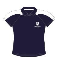 PLS-03-FHS - Finton House fitted polo - Navy/white/logo