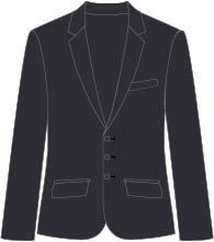 BLR-08-PWL - Langham Classic Fit Jacket - Charcoal