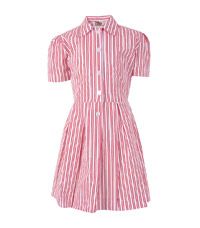 DRE-71-PCT - Striped summer dress - Navy/white/red