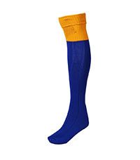 SOC-34-NYL - Sports socks - Royal/gold