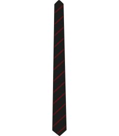 NKT-65-GIG - Senior School Tie - Black/red