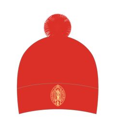 HAT-94-GIG - Bobble hat - Red/logo - One