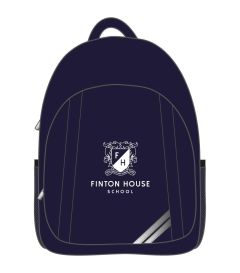 BAG-28-FHS - Finton House backpack - Navy/logo - One
