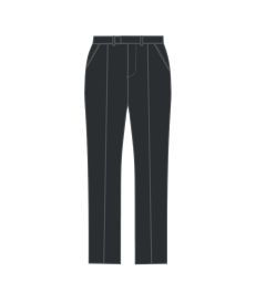 TRS-33-PWL - Langham single pleat trouser - Charcoal