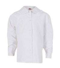 SHT-49-COP - Frill collar shirt - White