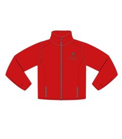 STA-12-HAL - Soft shell jacket - Men's - Red/black/logo