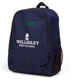 BGS-26-NAM - Rucksack with Initials - Navy/logo - One