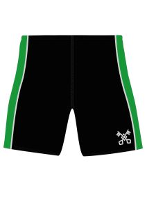 SWM-65-HBR - Swim squad jammers - Green/black/logo