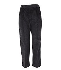 TRO-29-GLN - Corduroy trousers with fly zip - Grey