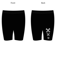 BAS-33-HBR - Baselayer shorts - Black/logo