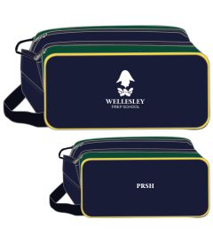 BGS-25-NAM - Bootbag with Initials - Navy/bottle/yellow - One