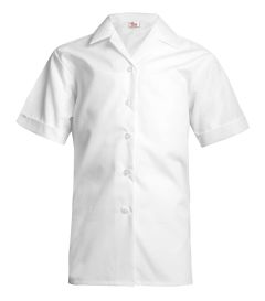 BLS-19-PCT - 2 pack Short sleeved blouse - White